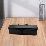 Maxbell Metal Tools Box Easy Access Hardware Storage Multifunctional Tools Organizer Black