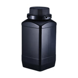 Maxbell Wide Mouth Square Bottle 1L Chemical Dispenser Bottle for Laboratories Reagent with black cap Black