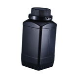 Maxbell Wide Mouth Square Bottle 1L Chemical Dispenser Bottle for Laboratories Reagent with black cap Black