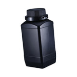Maxbell Wide Mouth Square Bottle 1L Chemical Dispenser Bottle for Laboratories Reagent with black cap Black