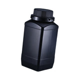 Maxbell Wide Mouth Square Bottle 1L Chemical Dispenser Bottle for Laboratories Reagent with black cap Black