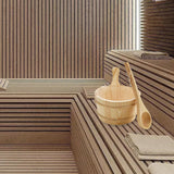 4L Wooden Sauna Bucket and Ladle SPA Steaming Bathroom Tool for Bath Sauna