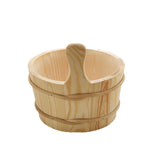 4L Wooden Sauna Bucket and Ladle SPA Steaming Bathroom Tool for Bath Sauna