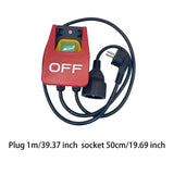 Maxbell Emergency Stop Push Button Switch Safety Switch for Bench Saw Garden Machine