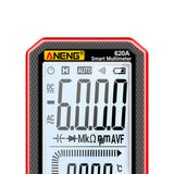 Maxbell Voltmeter 620A Tester Multimeter Tester for Fuses Vehicles Household Outlets 620A Red