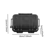 Maxbell Tool Box Portable Storage Organizer for Traveling Composite Buckle Workplace 180mmx120mmx50mm