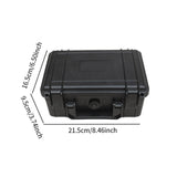 Maxbell Tool Box Portable Storage Organizer for Traveling Composite Buckle Workplace 215mmx165mmx95mm