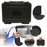 Maxbell Tool Box Portable Storage Organizer for Traveling Composite Buckle Workplace 230mmx185mmx95mm