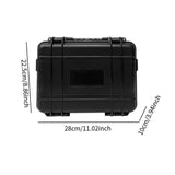 Maxbell Tool Box Portable Storage Organizer for Traveling Composite Buckle Workplace 280mmx225mm100mm