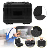 Maxbell Tool Box Portable Storage Organizer for Traveling Composite Buckle Workplace 280mmx225mm100mm