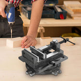 Maxbell Bench Clamp Vise with Swivel Base Quick Release Jaw Factory Drill Press Vise