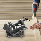 Maxbell Bench Clamp Vise with Swivel Base Quick Release Jaw Factory Drill Press Vise
