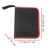 Maxbell Bit Storage Bag Premium Bit Carrier for Driver Bit Storage Tools 22.4cmx17.7cmx4.2cm
