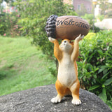 Maxbell Garden Squirrel Statue Creative Squirrel Sculpture for Home Office Home