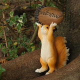 Maxbell Garden Squirrel Statue Creative Squirrel Sculpture for Home Office Home