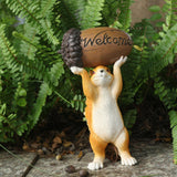Maxbell Garden Squirrel Statue Creative Squirrel Sculpture for Home Office Home