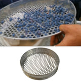 Blueberry Sieve Portable Sifting Pan Sand Sifter for Planting Kitchen Garden 10mm