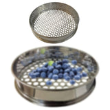 Blueberry Sieve Portable Sifting Pan Sand Sifter for Planting Kitchen Garden 10mm