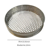 Blueberry Sieve Portable Sifting Pan Sand Sifter for Planting Kitchen Garden 10mm