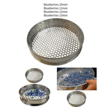 Blueberry Sieve Portable Sifting Pan Sand Sifter for Planting Kitchen Garden 10mm