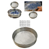 Blueberry Sieve Portable Sifting Pan Sand Sifter for Planting Kitchen Garden 10mm