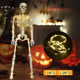 Maxbell Halloween Skeleton Decorations for Garden Haunted House Props Indoor/Outdoor
