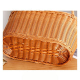 Maxbell Woven Basket with Handles Utility Picnic Basket for Vegetable Sundries Snack 39x20x21 cm