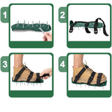 Maxbell Lawn Aerator Shoes Sturdy Utility Lawn Loosening Shoes for Sand Outdoor Yard