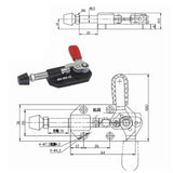 Maxbell Toggle Clamp Easy Carrying Multifunction for Welding Woodworking Accessories GH 302 CL