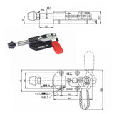 Maxbell Toggle Clamp Easy Carrying Multifunction for Welding Woodworking Accessories GH 302 CR