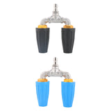 Maxbell Pressure Washer Nozzle Multifunctional Sprayer Nozzle for Windows Car Garden Black