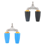 Maxbell Pressure Washer Nozzle Multifunctional Sprayer Nozzle for Windows Car Garden Black