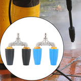 Maxbell Pressure Washer Nozzle Multifunctional Sprayer Nozzle for Windows Car Garden Black