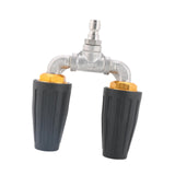 Maxbell Pressure Washer Nozzle Multifunctional Sprayer Nozzle for Windows Car Garden Black
