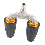 Maxbell Pressure Washer Nozzle Multifunctional Sprayer Nozzle for Windows Car Garden Black