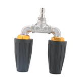 Maxbell Pressure Washer Nozzle Multifunctional Sprayer Nozzle for Windows Car Garden Black
