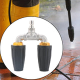 Maxbell Pressure Washer Nozzle Multifunctional Sprayer Nozzle for Windows Car Garden Black
