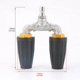 Maxbell Pressure Washer Nozzle Multifunctional Sprayer Nozzle for Windows Car Garden Black