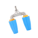 Maxbell Pressure Washer Nozzle Multifunctional Sprayer Nozzle for Windows Car Garden Blue