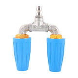 Maxbell Pressure Washer Nozzle Multifunctional Sprayer Nozzle for Windows Car Garden Blue