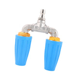Maxbell Pressure Washer Nozzle Multifunctional Sprayer Nozzle for Windows Car Garden Blue