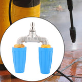 Maxbell Pressure Washer Nozzle Multifunctional Sprayer Nozzle for Windows Car Garden Blue