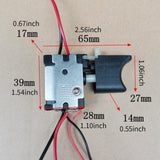 Maxbell Electrical Drill Push Button Trigger Switch DC 7.2-24V Replacement Component