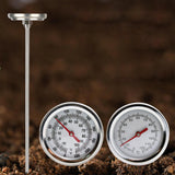 Maxbell Compost Soil Thermometer 500mm Stem 0-220 °F for Garden Soil Composting Lawn