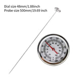 Maxbell Compost Soil Thermometer 500mm Stem 0-220 °F for Garden Soil Composting Lawn