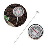 Maxbell Compost Soil Thermometer 500mm Stem 0-220 °F for Garden Soil Composting Lawn