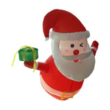 Maxbell 3.5 ft Inflatable Santa Claus Gift Xmas Decoration for Holiday Garden