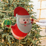 Maxbell 3.5 ft Inflatable Santa Claus Gift Xmas Decoration for Holiday Garden