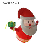 Maxbell 3.5 ft Inflatable Santa Claus Gift Xmas Decoration for Holiday Garden