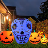 Pumpkin Skull Garden Party Courtyard Halloween Inflatable Decoration Outdoor With LED Light